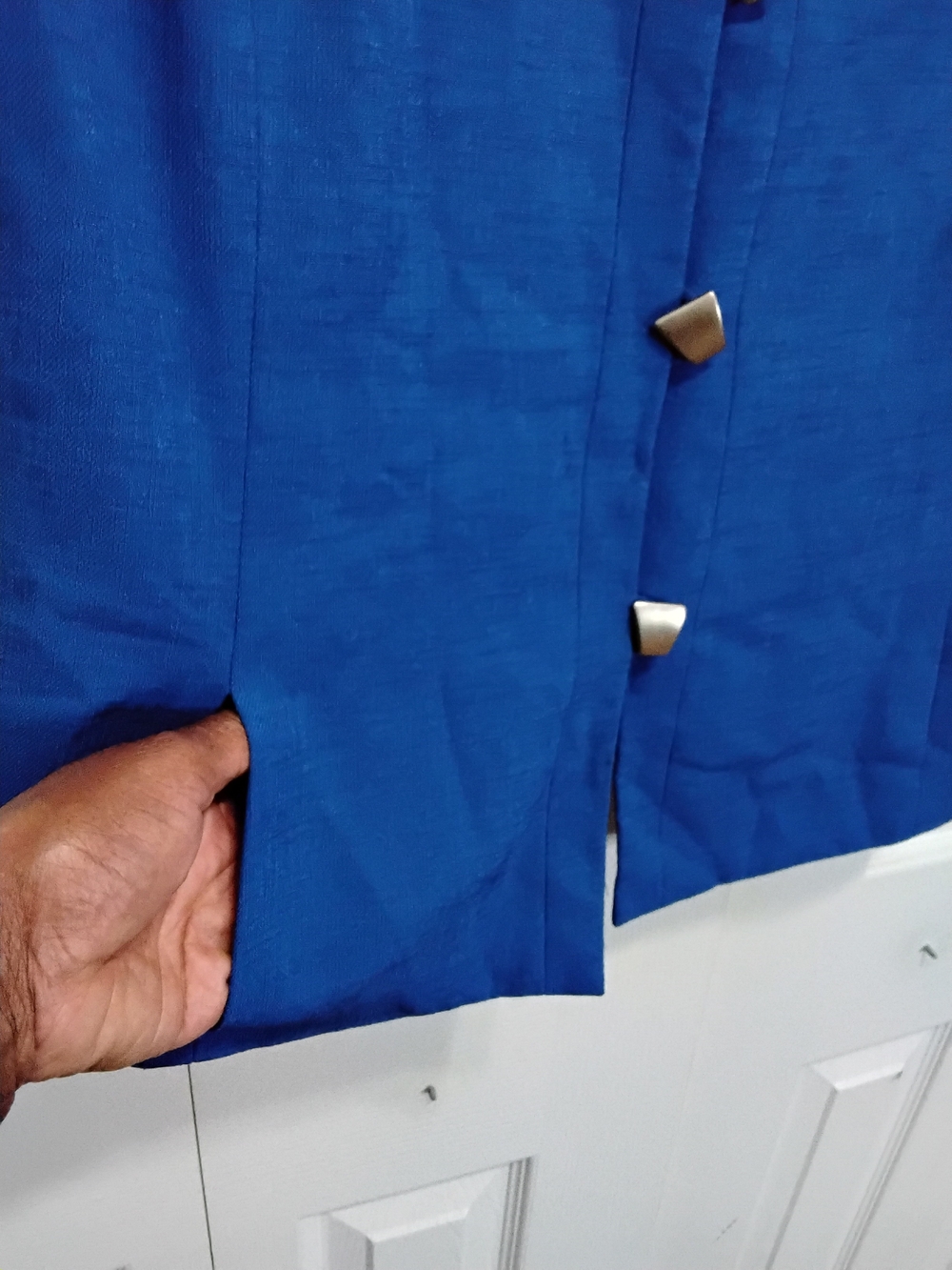 Women’s Short Sleeve Blue Jacket - Picture 5 of 9